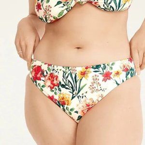 J. Crew High-leg High-waisted Bikini Bottom in Vintage Floral 3X